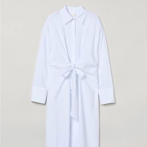 H&M Tie-Front Shirt Dress